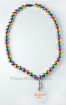 Mardi Gras Pendant Necklace / No Light