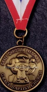 Medallion 1-9/16" Golden Brass/Bronze (Raw Finish) 10 Gauge