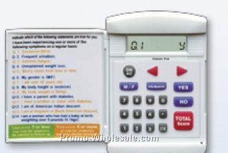 Medically Relevant Diabetic Risk Calculator W/ Solid Cover