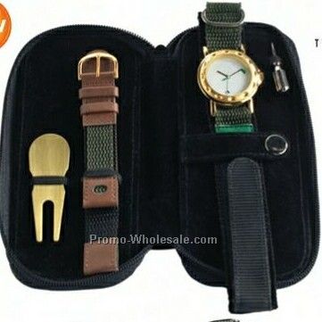 Men's Gold Watch And Divot Set (Imprint)