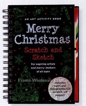 Merry Christmas Scratch And Sketch Art Activity Book