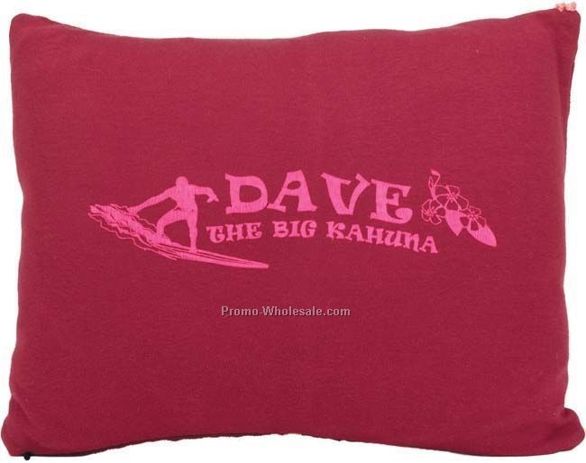 Micro Suede Decor Pillow - Maroon Red