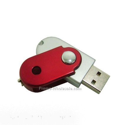 Mini Swivel Round USB Flash Drive - 2gb