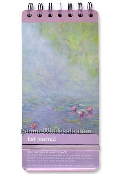 Monet Waterlilies List Journal