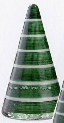 Noel Tree With Green Wide Stripes (5-1/2")