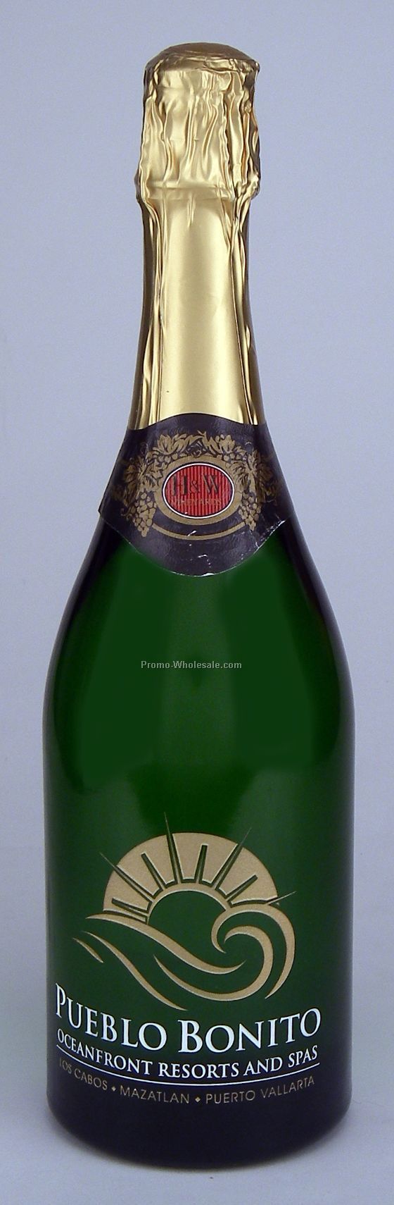 Non Alcoholic Sparkling Grape Juice, 750ml, 1 Deep Hand-etch, 2 Paint Fills