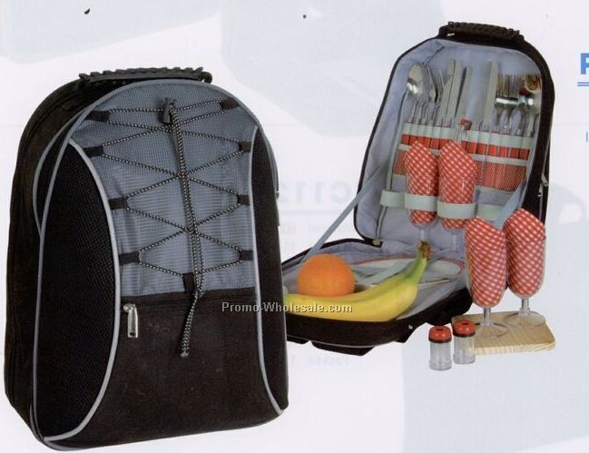 Picnic Backpack For 4 (Blank)