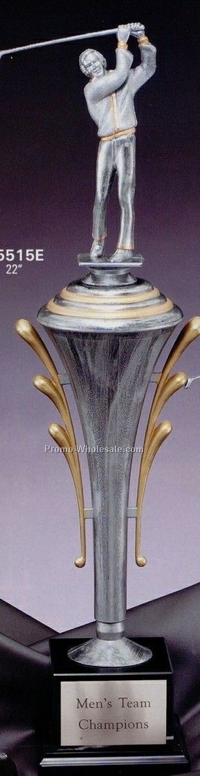 Platinum Series Cup On Marble Base - 22"