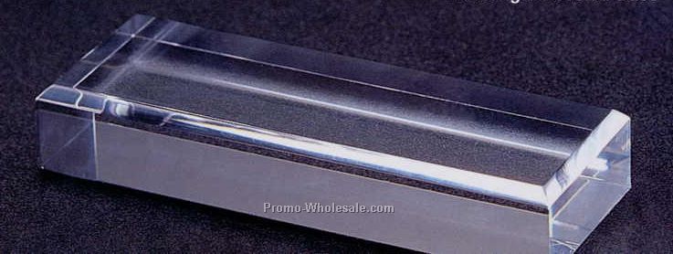 Plexi Fab Acrylic Rectangle Base (Beveled Edge) 2"x8"x3/4"