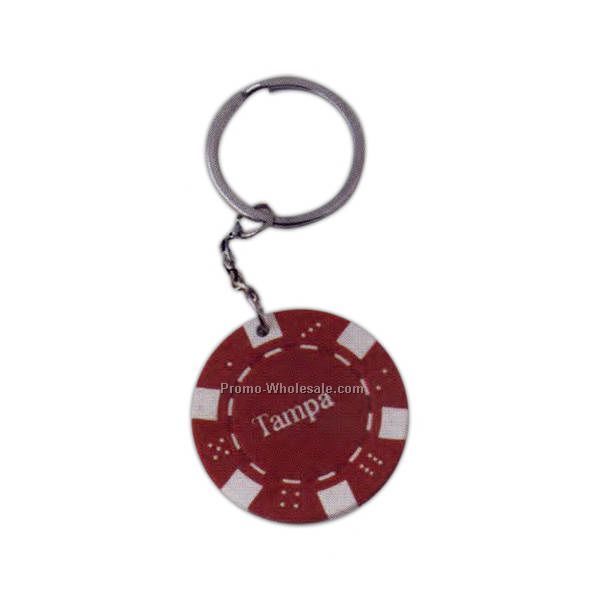 Poker Chip Keychain