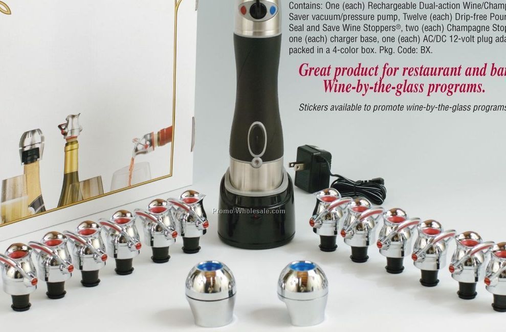 Presor Vac Pro Rechargeable Laser Engraved Wine Saver Pro Pack