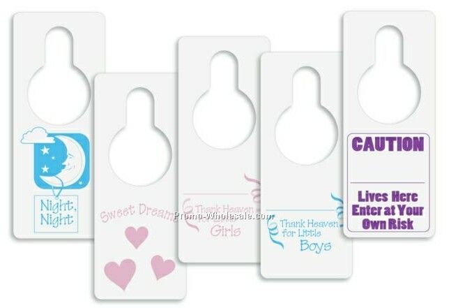 Pvc "night Night" Baby Door Hanger