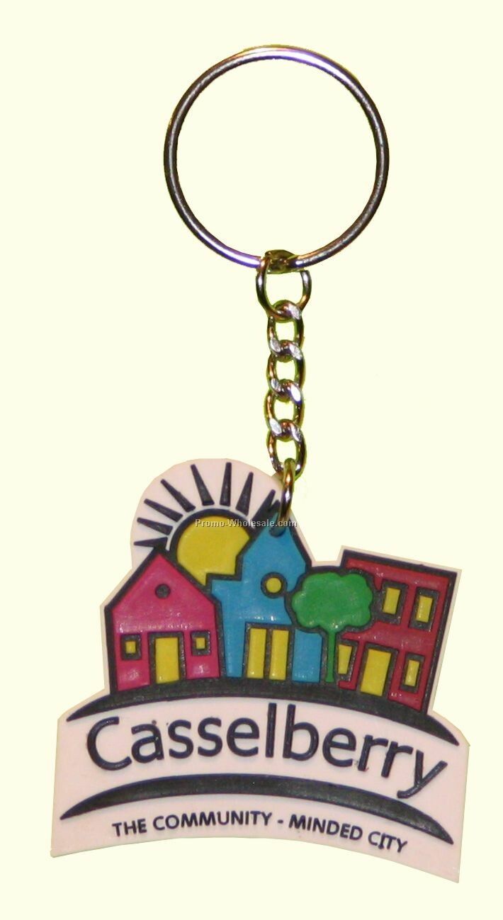 Pvc Plastic Key Chain Or Pin (2")