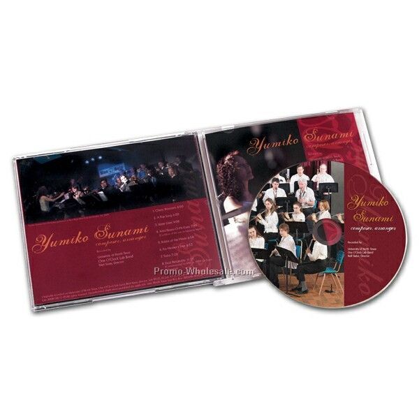 Replicated CD In Jewel Case With 2 Panel 4/1 Package