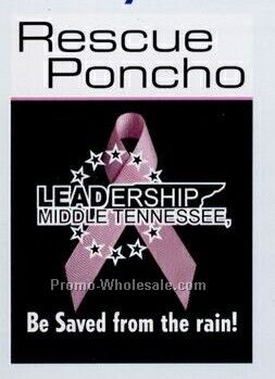 Rescue Poncho Rain Gear-pink Ribbon