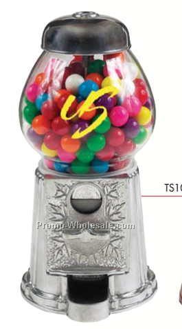 Silver 9" Gumball / Candy Dispenser Machine