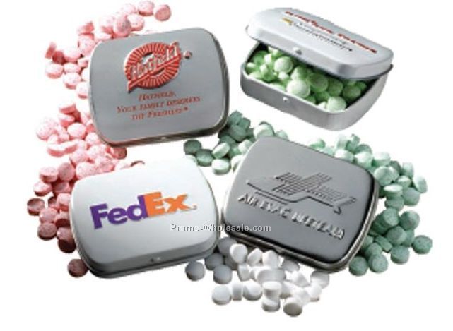 Slalom Embossed Mint Tin With Mini Mints ( Standard Shipping)