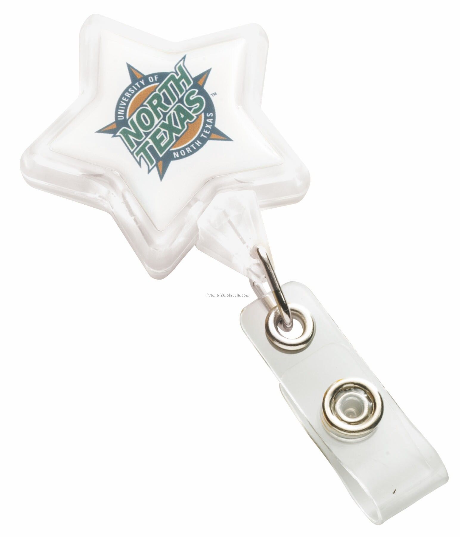 Star Badge Holder With Slide Clip