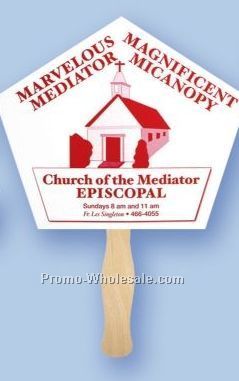 Stock Single Church Shape Fan