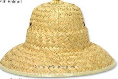 Straw Pith Helmet