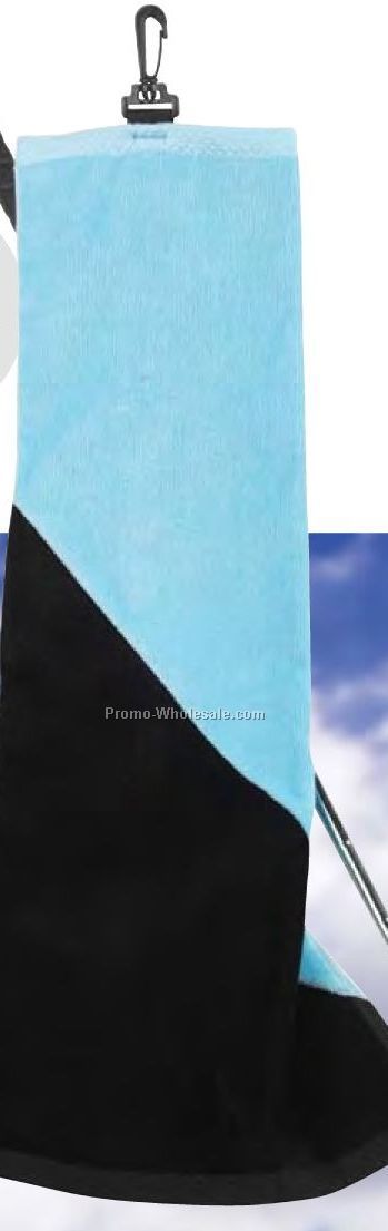 The Trafalgar 2 Tone Golf Towel With Swivel Hook (Screen Print)