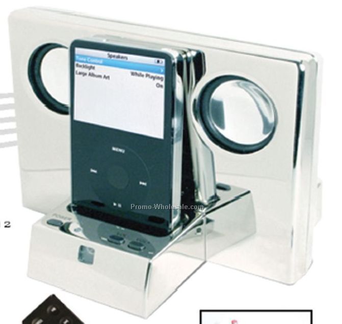 Ultimate Metal Mp3 / Mp4 Speaker System With Remote Control