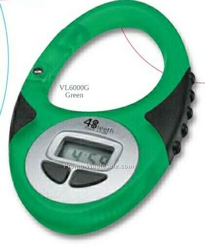 Valumark 360 Degree Translucent Orange Digital Clip Watch 3"x1-3/4"