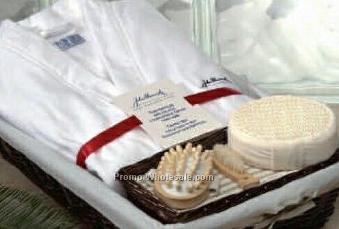 Velour Robe & Bath Gift Set