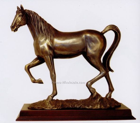 Walking Horse Figurine(A)(Antique Finish)