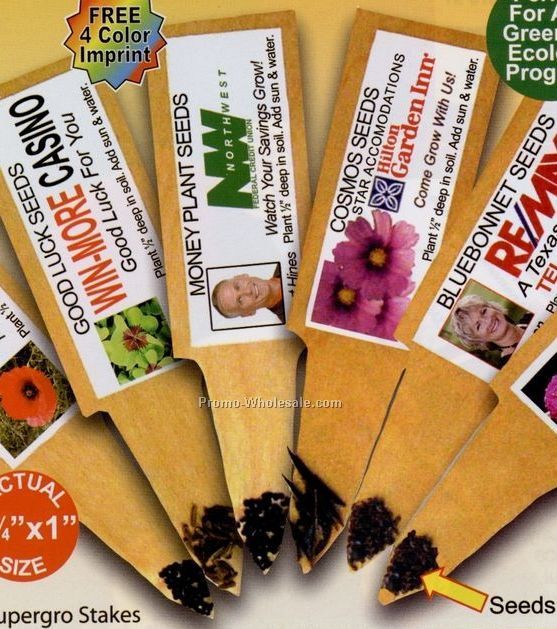 Wildflower Mix Supergro Seeded Flower & Plant Stake