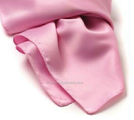 Wolfmark Pink Solid Series Silk Scarf