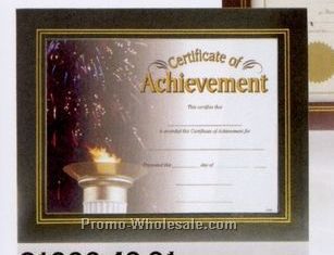 Wood Grain Leatherette Certificate Holder Frame