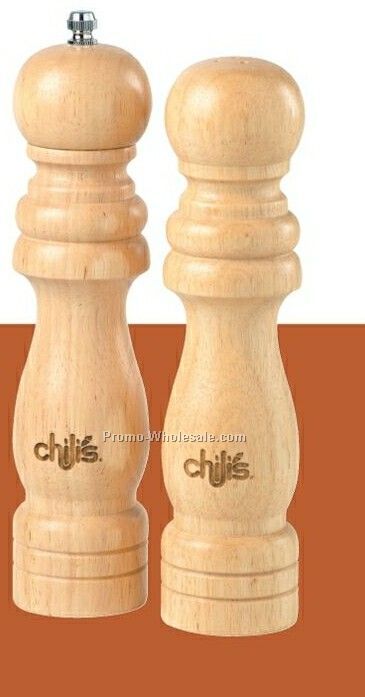 Wood Pepper Mill & Salt Shaker