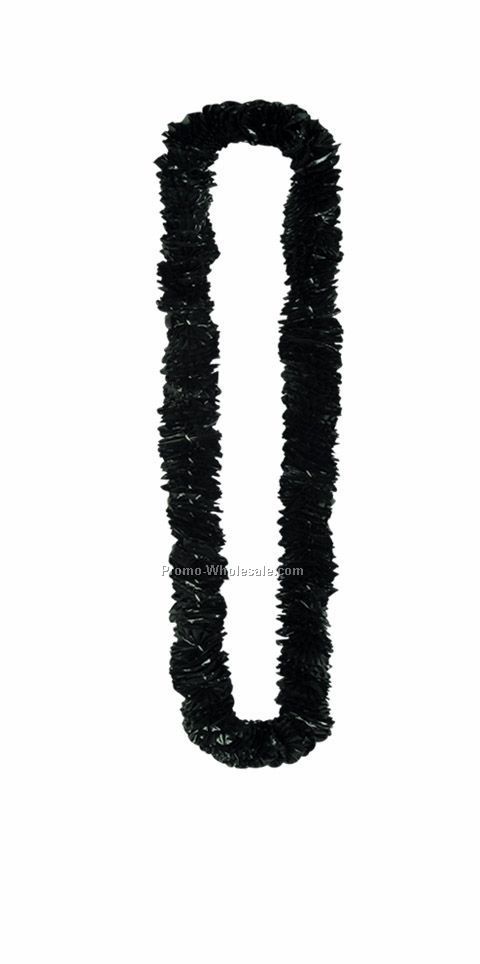 1-1/2"x36" Black Soft Twist Poly Leis (288 Pieces)