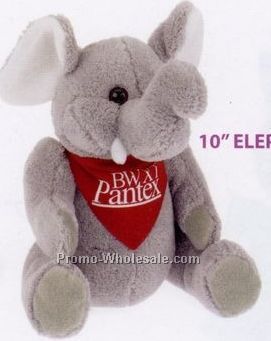 10" Extra Soft Stuffed Elephant