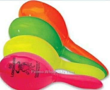 10" Neon Maracas In Assorted Colors