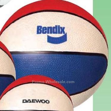 10" Regulation Size Red, White & Blue Basketball