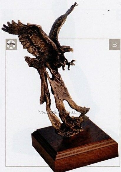 12" Up Draft Eagle Statue