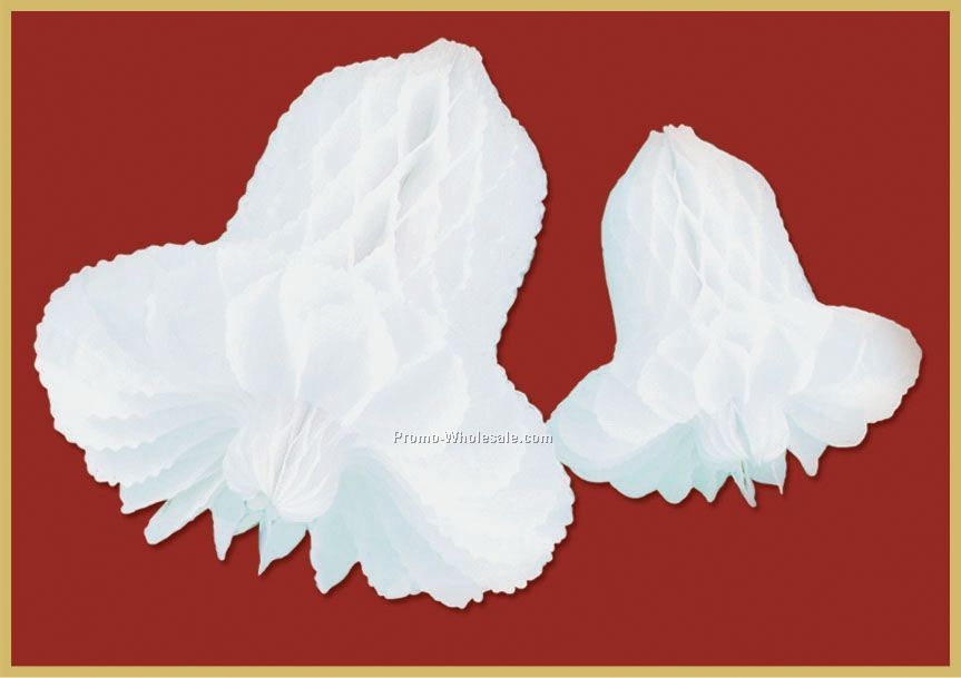 12" White Art Tissue Bells