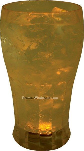 12 Oz. Yellow Light Up Cola Glass