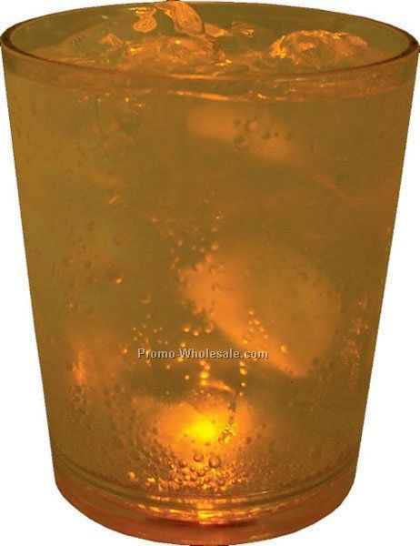 12 Oz. Yellow Light Up Pint Glass W/ 5 LED Lights