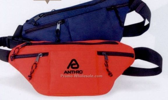 14"x7"x3" Four Zipper Fanny Pack