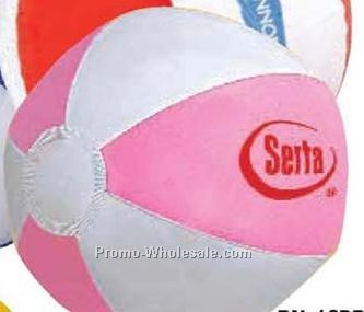 16" Pink & White Beach Ball