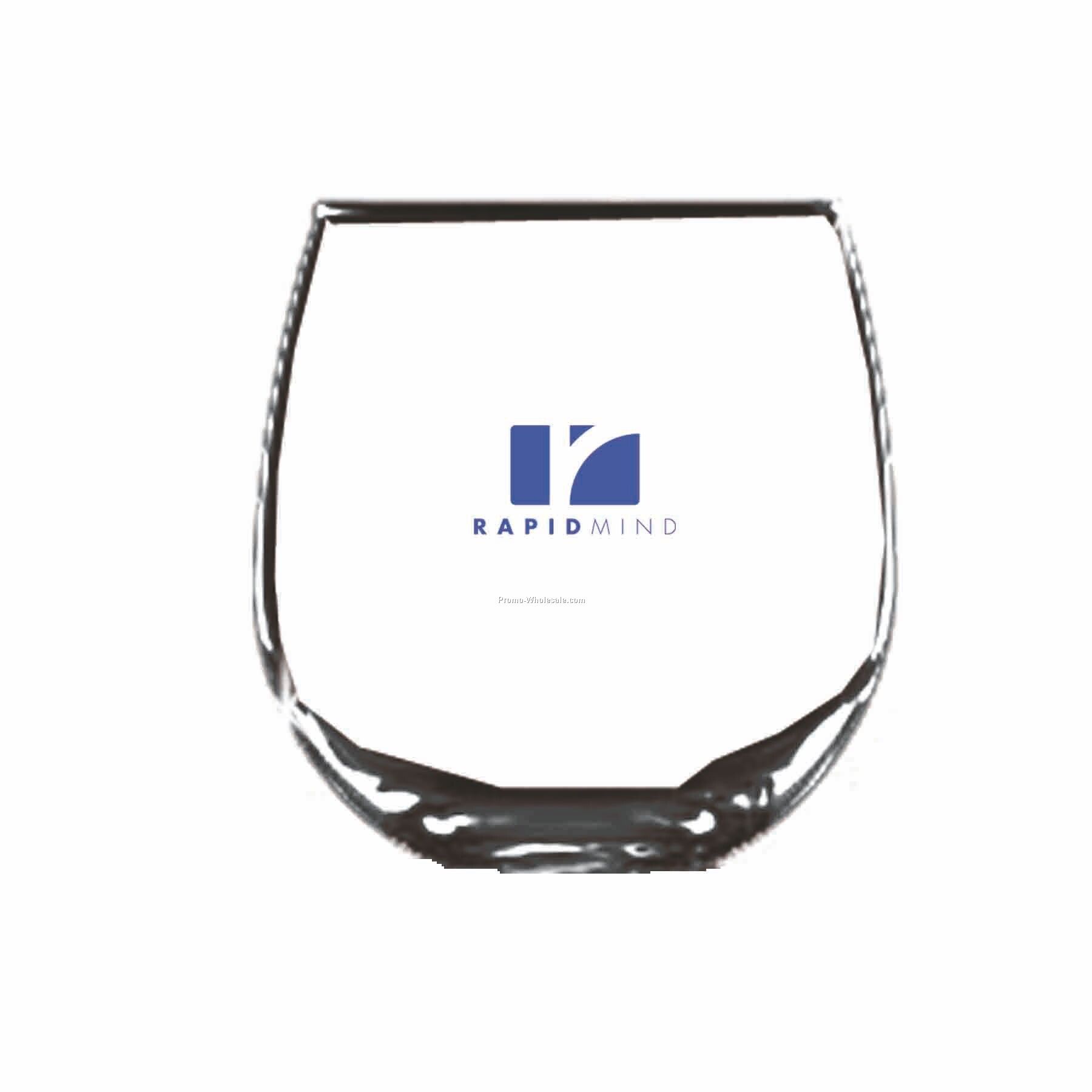16-3/4 Oz. Optical Crystal Stemless Red Wine Glass (Printed)