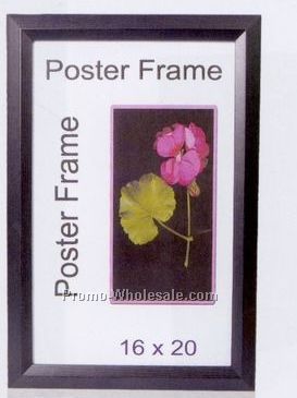 16"x20" Polymer Poster Frame W/ Black Woodgrain Finish