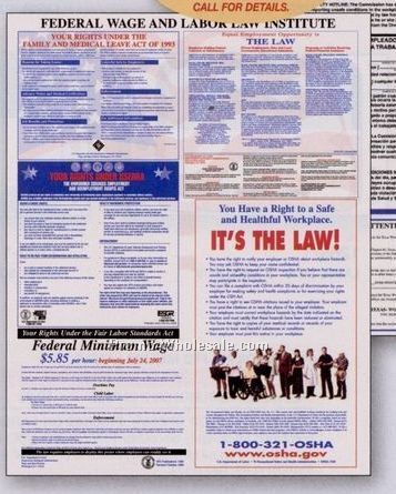 19"x24" Federal Labor Law Poster