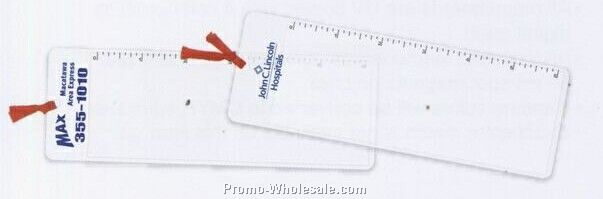 2-1/2"x7-3/8" Ruler Magnifier With Ribbon