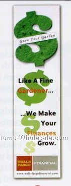 2-1/4"x7-3/4" Die Cut Lil' Bloomer Bookmarks W/ Dollar Sign