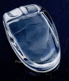 2-7/8"x4-3/4"x1-1/8" Molten Glass Crystal Computer Mouse