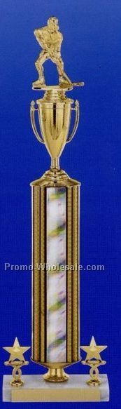 22" Sparkling Iridescent Column Trophy